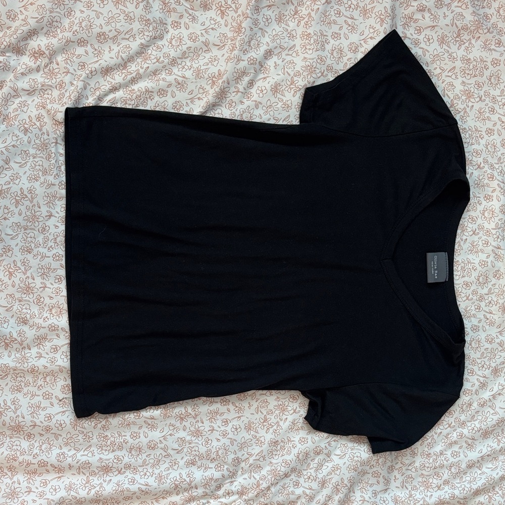 Black Olivia Rae V-Neck T-Shirt